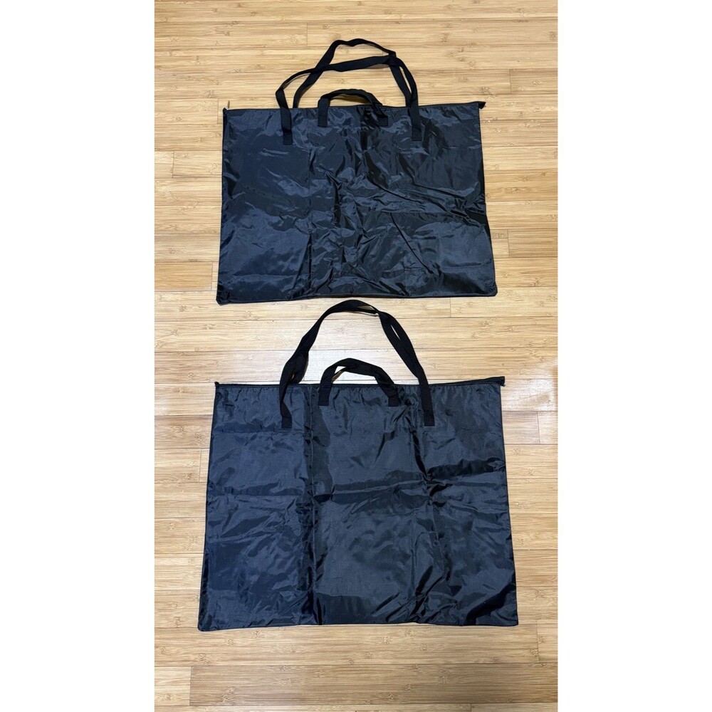 Nylon Art Portfolio Drawing Sketching Set of 2 Totes with Zip Closure 27" X 21"